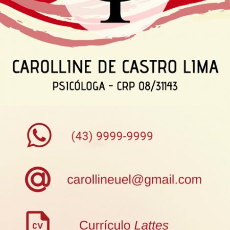 Cartão virtual Caroline Lima
